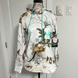 Realtree snow women’s hoodie & pants Set - M - white Camo
